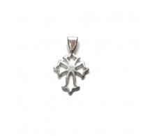 PE001578 Sterling Silver Pendant Small Cross Genuine Solid Hallmarked 925 Handmade
